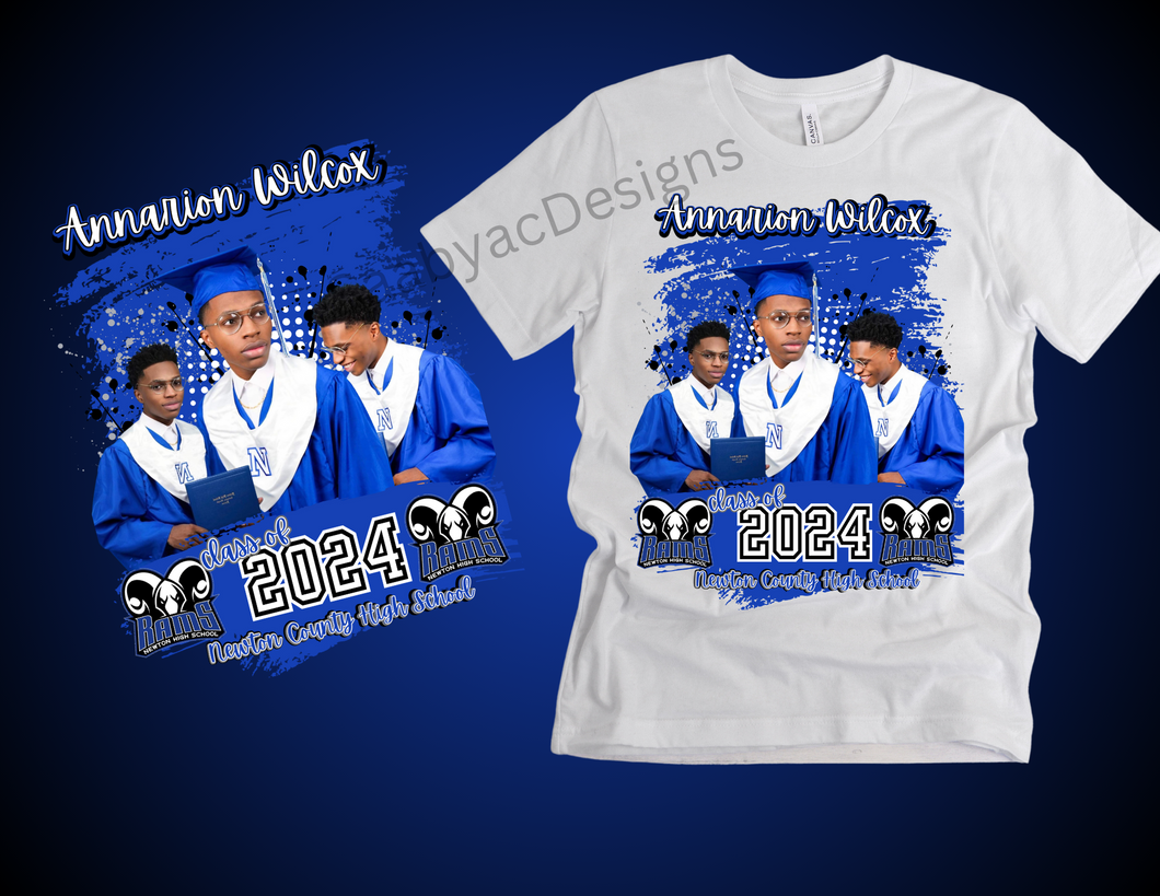 Graduation Middle Design Tee or Sweatshirt