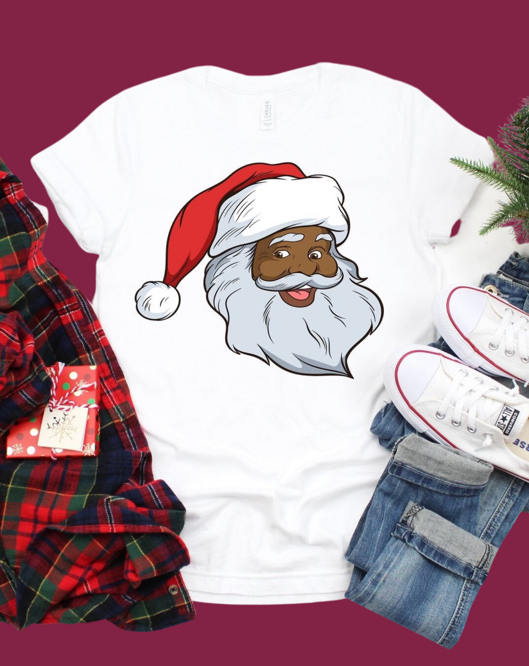 Black Santa T-Shirt