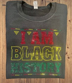 I AM Black History Tee - Bedazzled