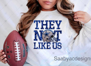 They Not Like Us -  Football Tee